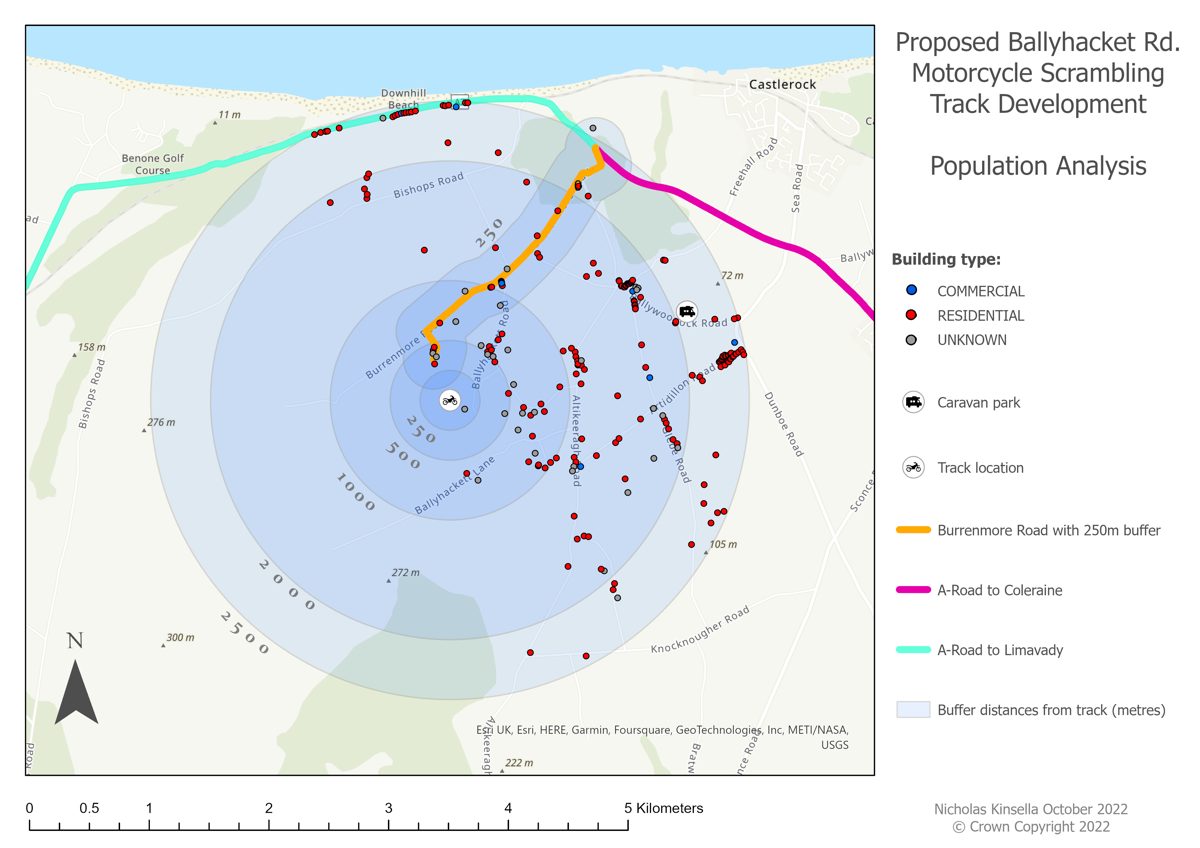 Population analysis for proposed motorbike track EIA